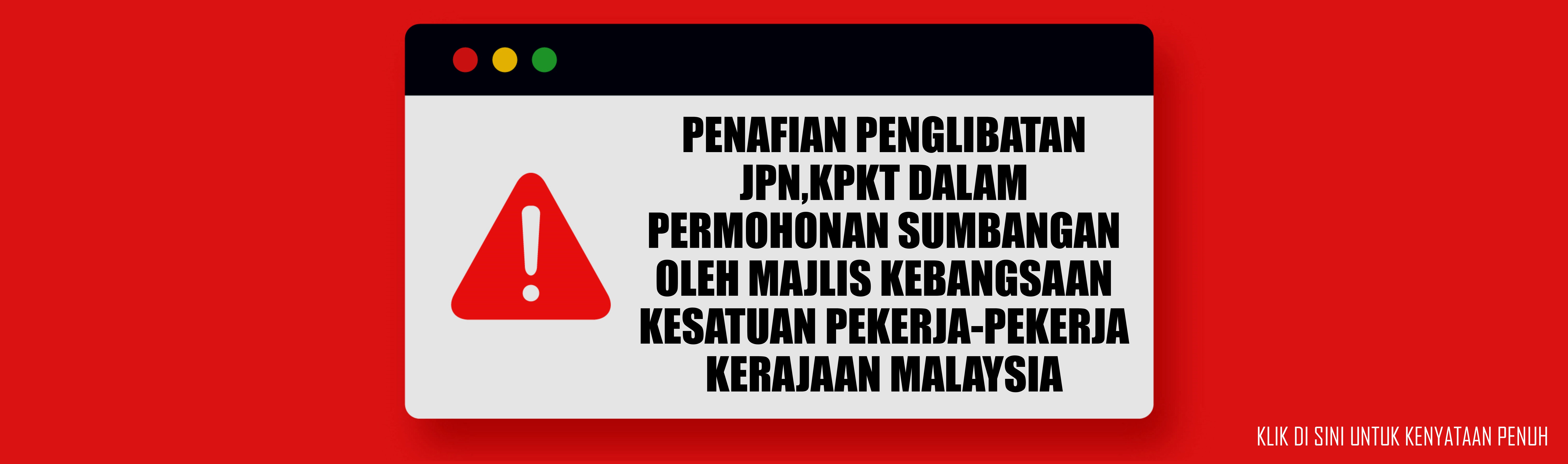 Penafian Berita Viral - Penipuan Permohonan Sumbangan